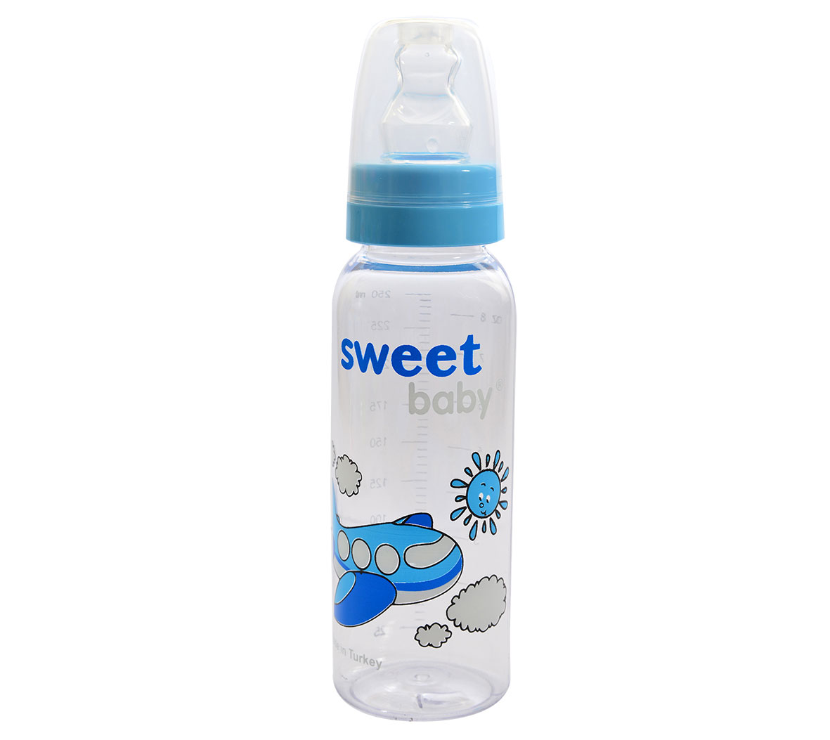 Sweet Baby - 250 CC Baby Bottle with Orthodontic Silicone Teat Model 250